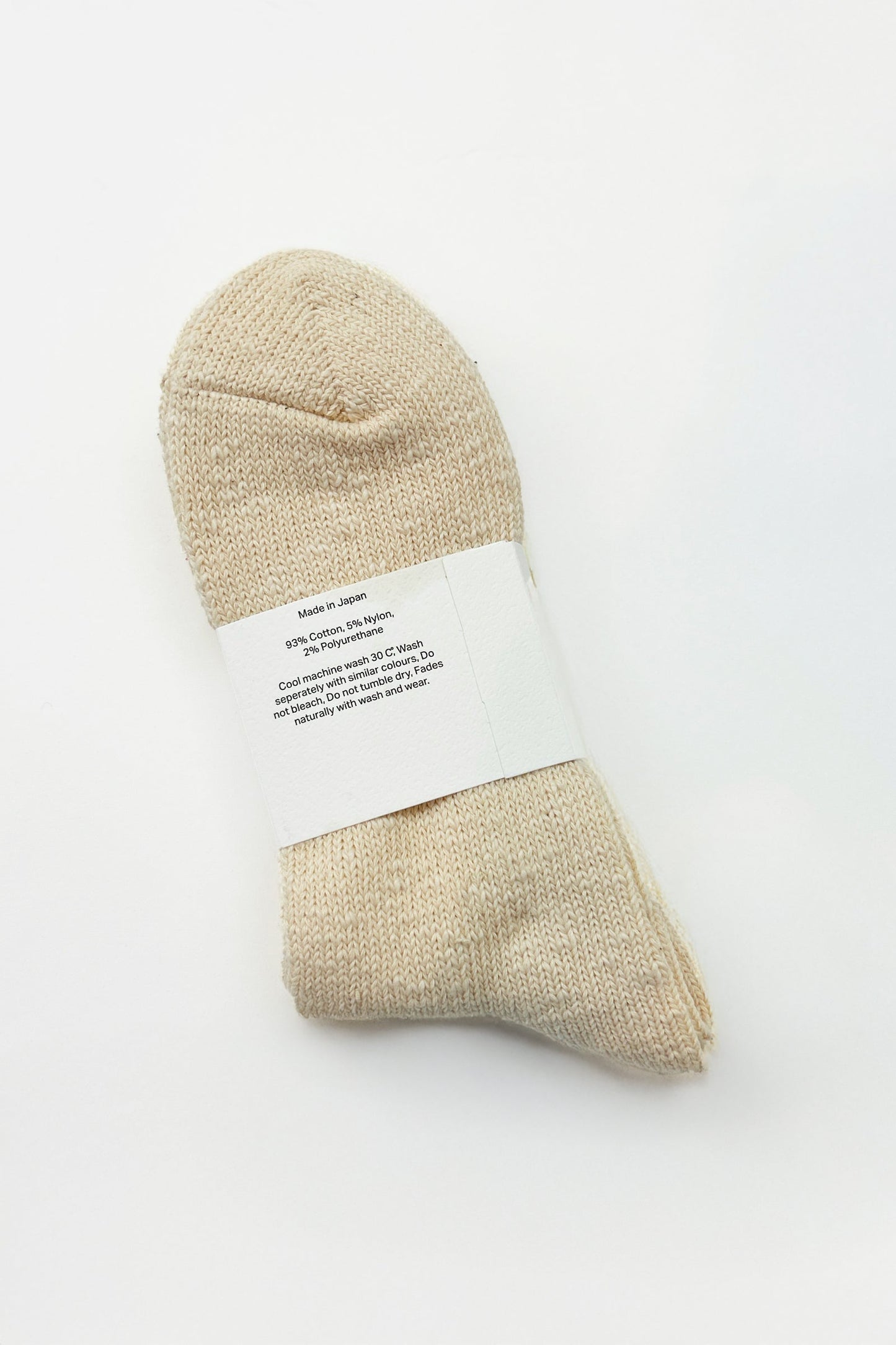 AMU Slub Sock - Ecru