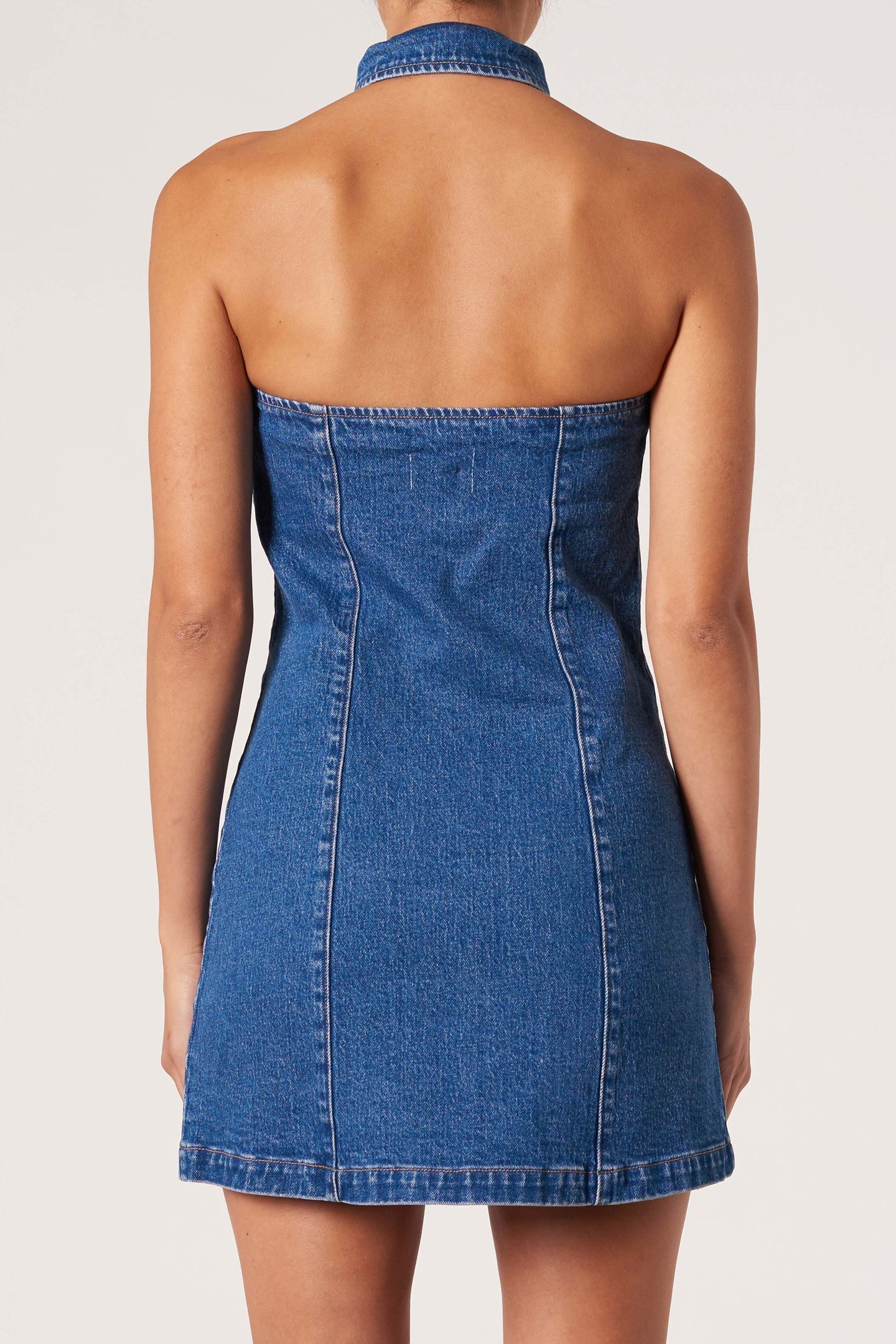 Halter Dress - Royal Indigo