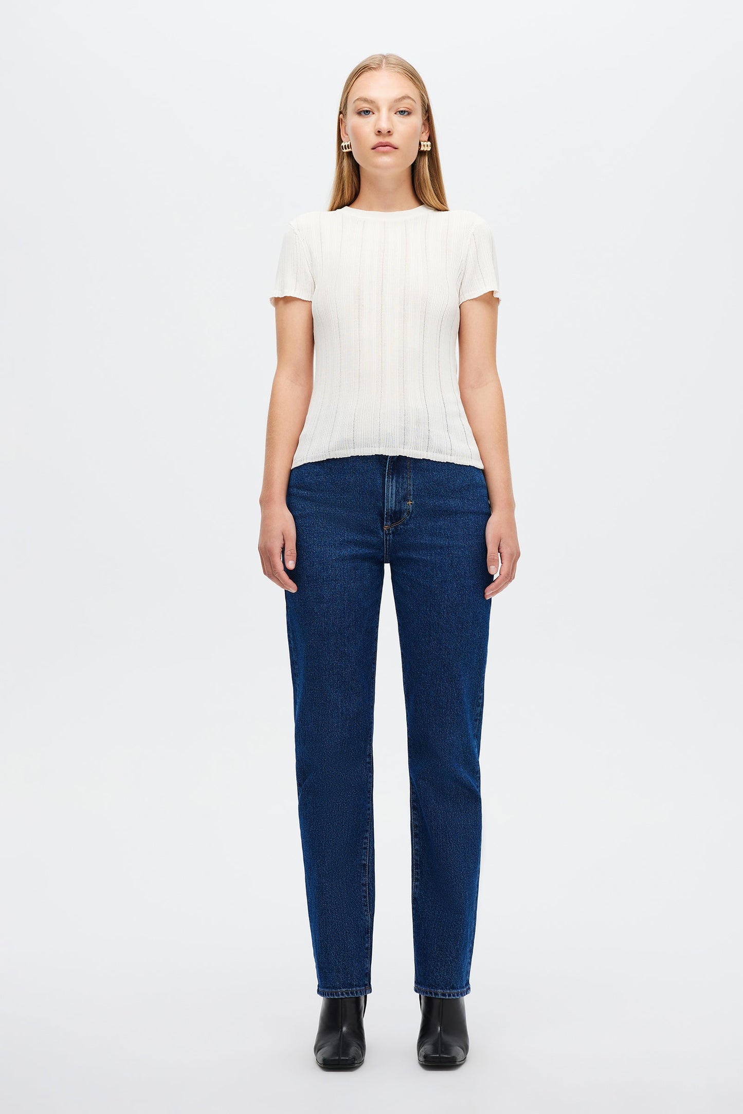Opal Knit Tee - Off White