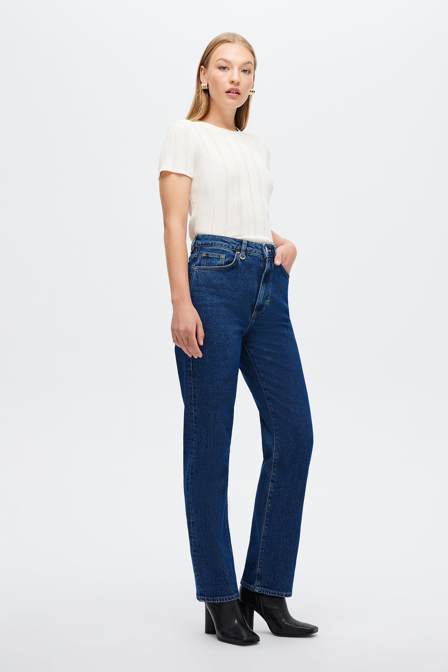 Opal Knit Tee - Off White