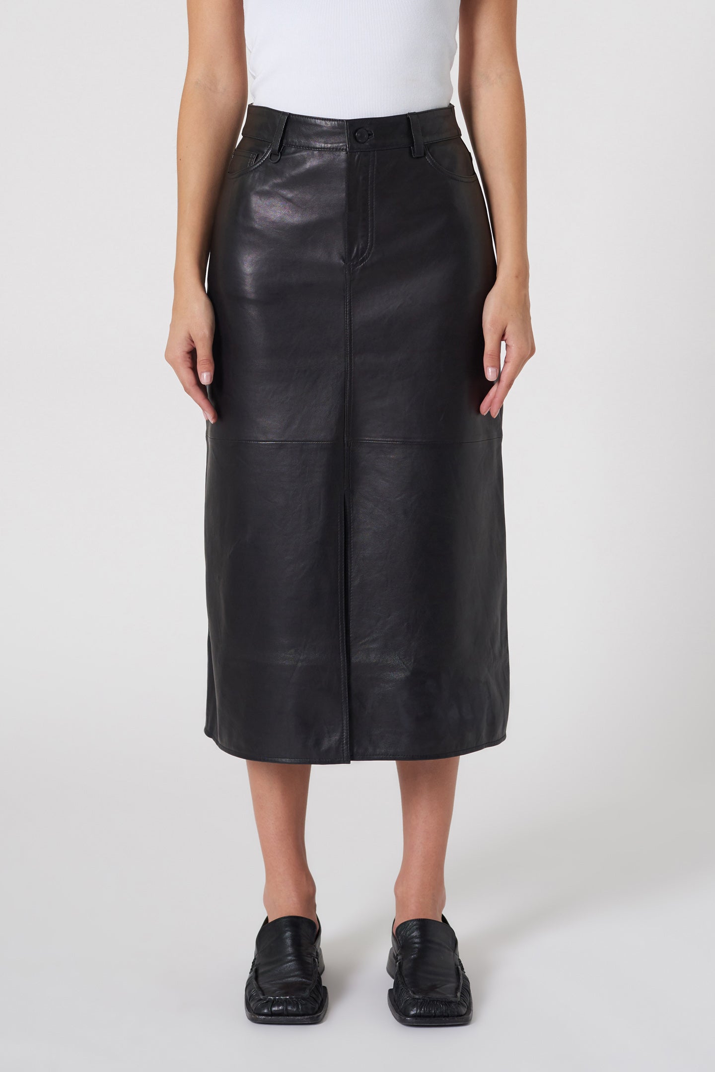 Nico Skirt Leather - Black