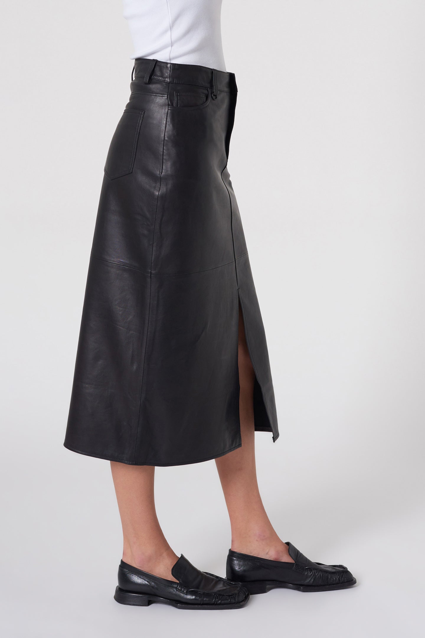 Nico Skirt Leather - Black