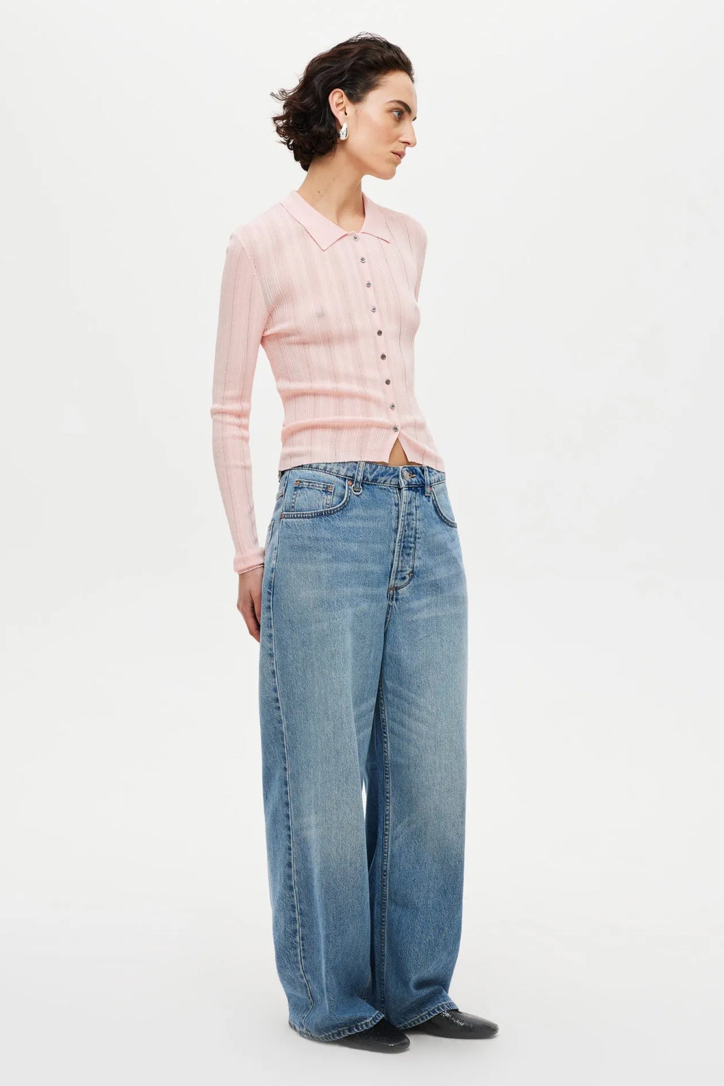 Opal Knit Cardigan - Peony