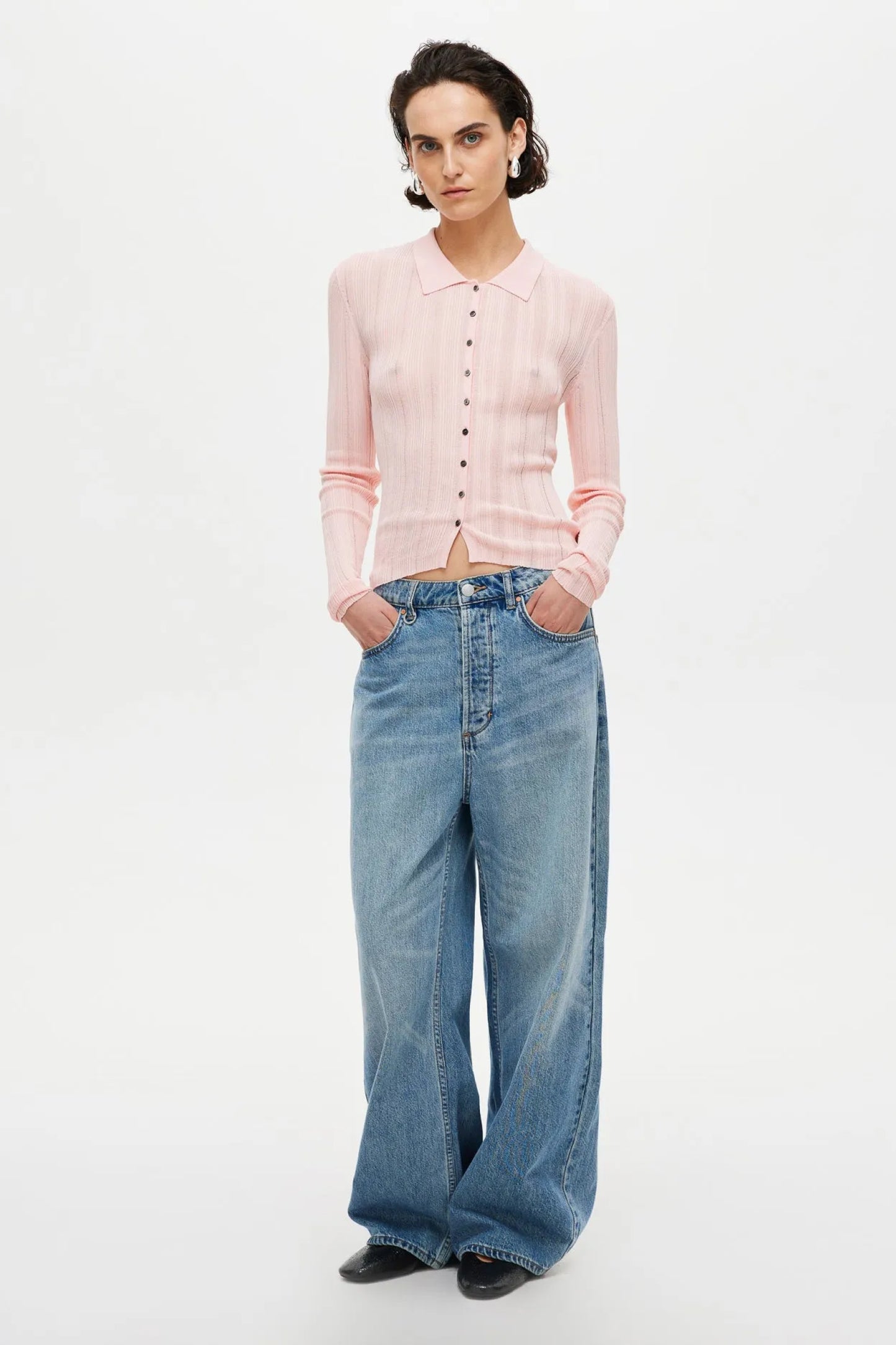 Opal Knit Cardigan - Peony