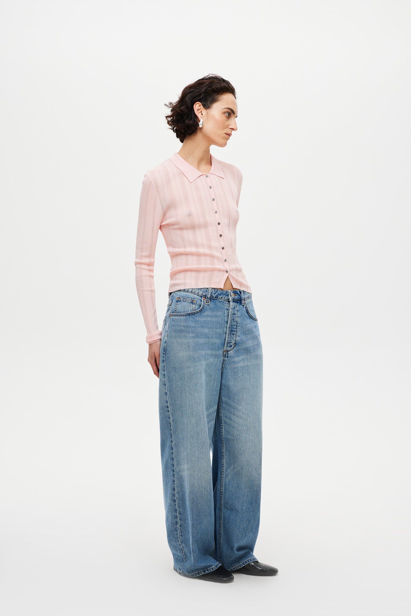 Opal Knit Cardigan - Peony