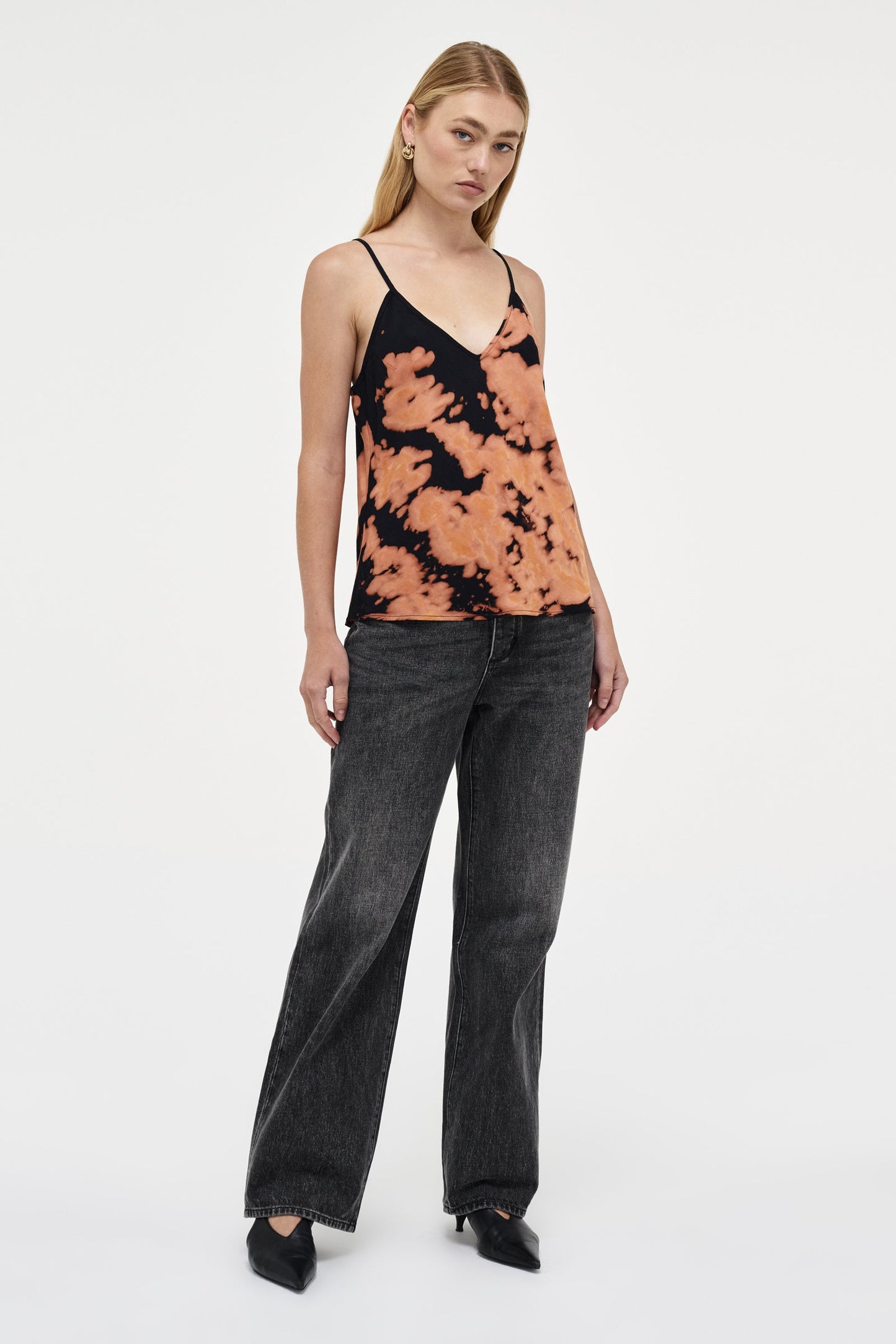 Mika Cami Bleached Black