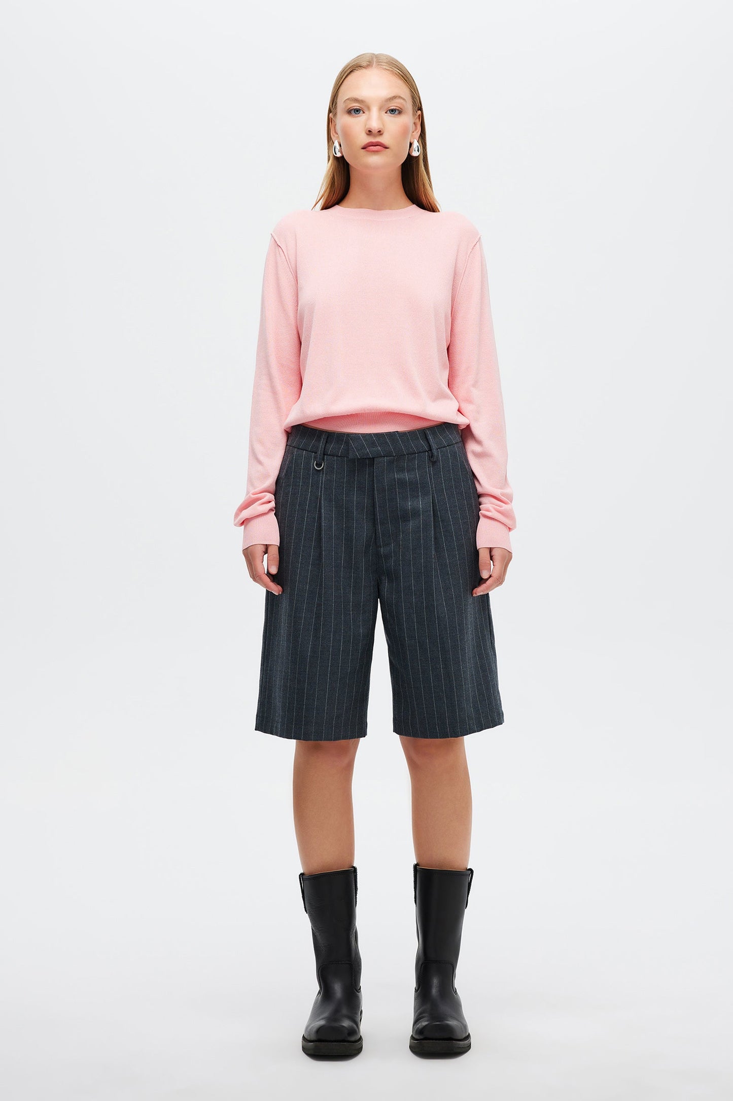 Lili Crew Sweater - Pink Glow