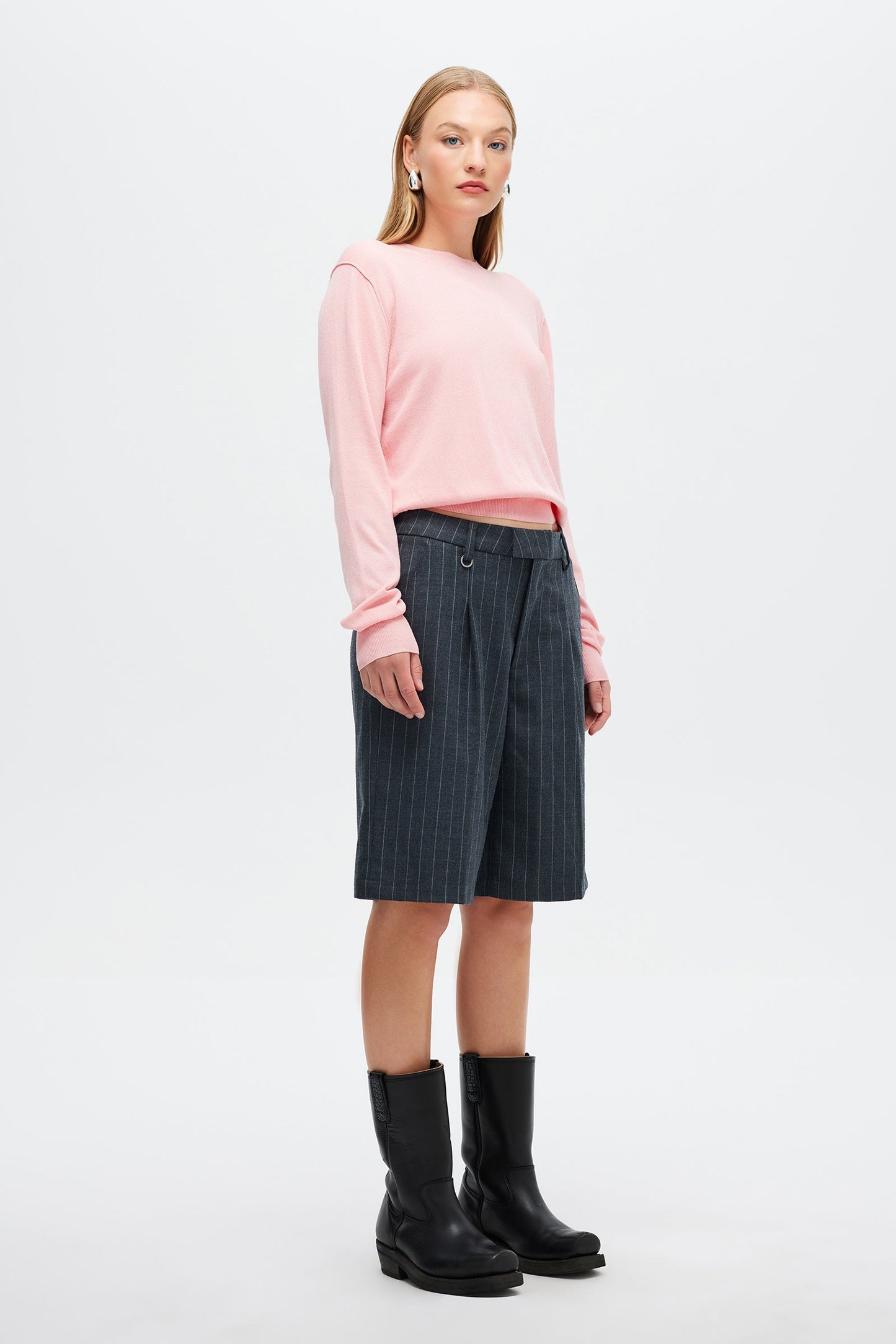 Lili Crew Sweater - Pink Glow