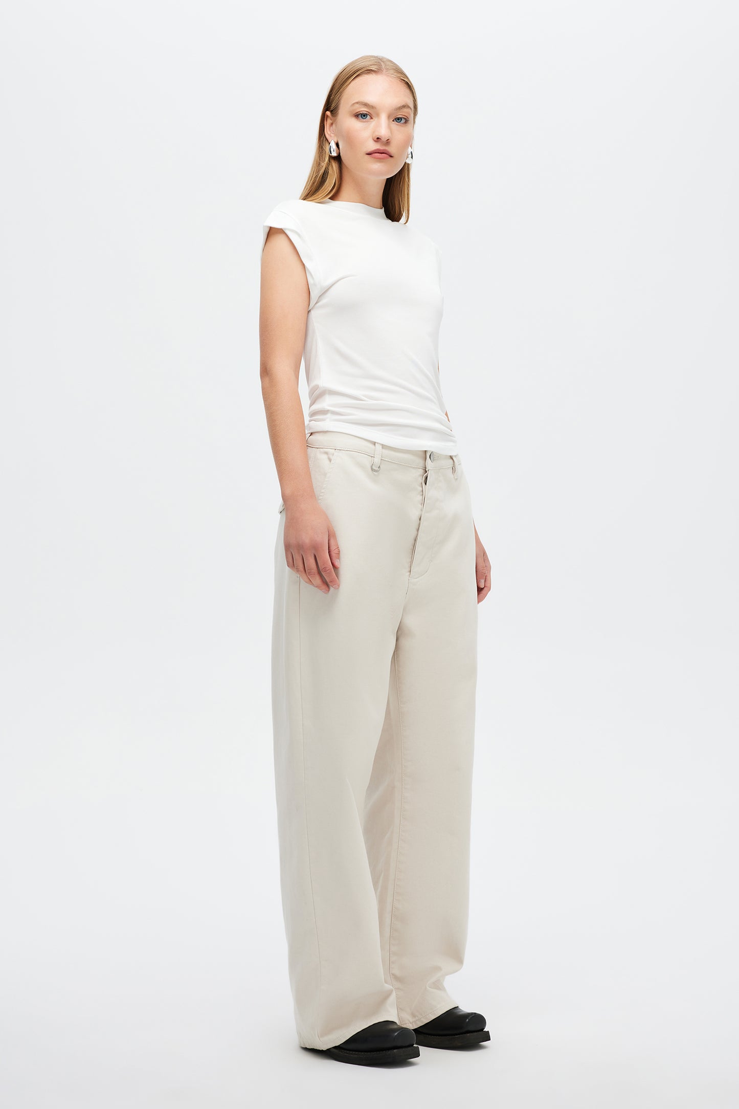 Yoko Baggy Pant - Bone