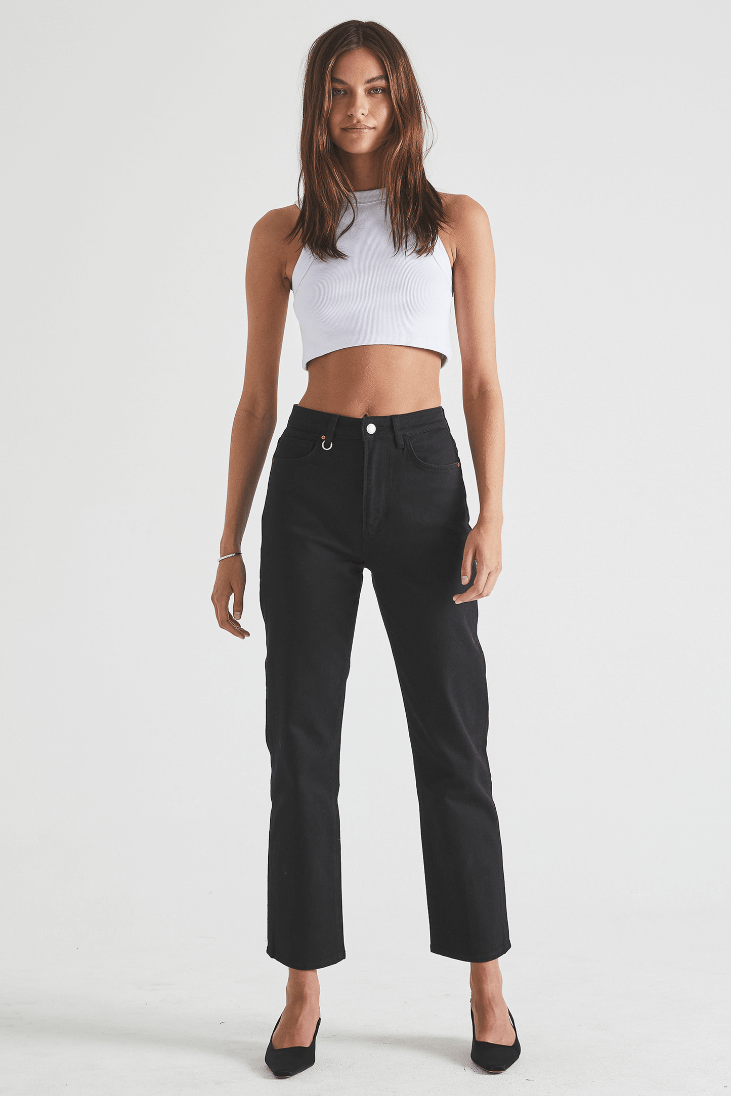 Nico Straight - Stay Black Neuw dark black womens-jeans