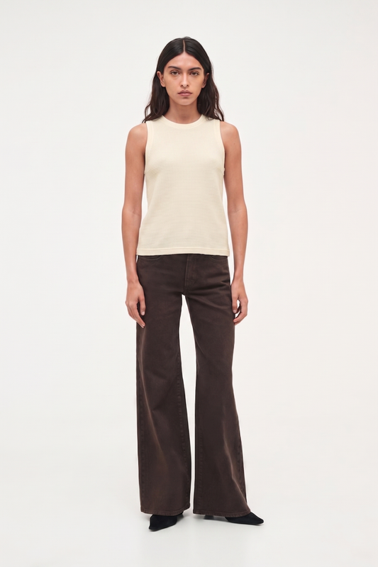 Worn Tank - Cream