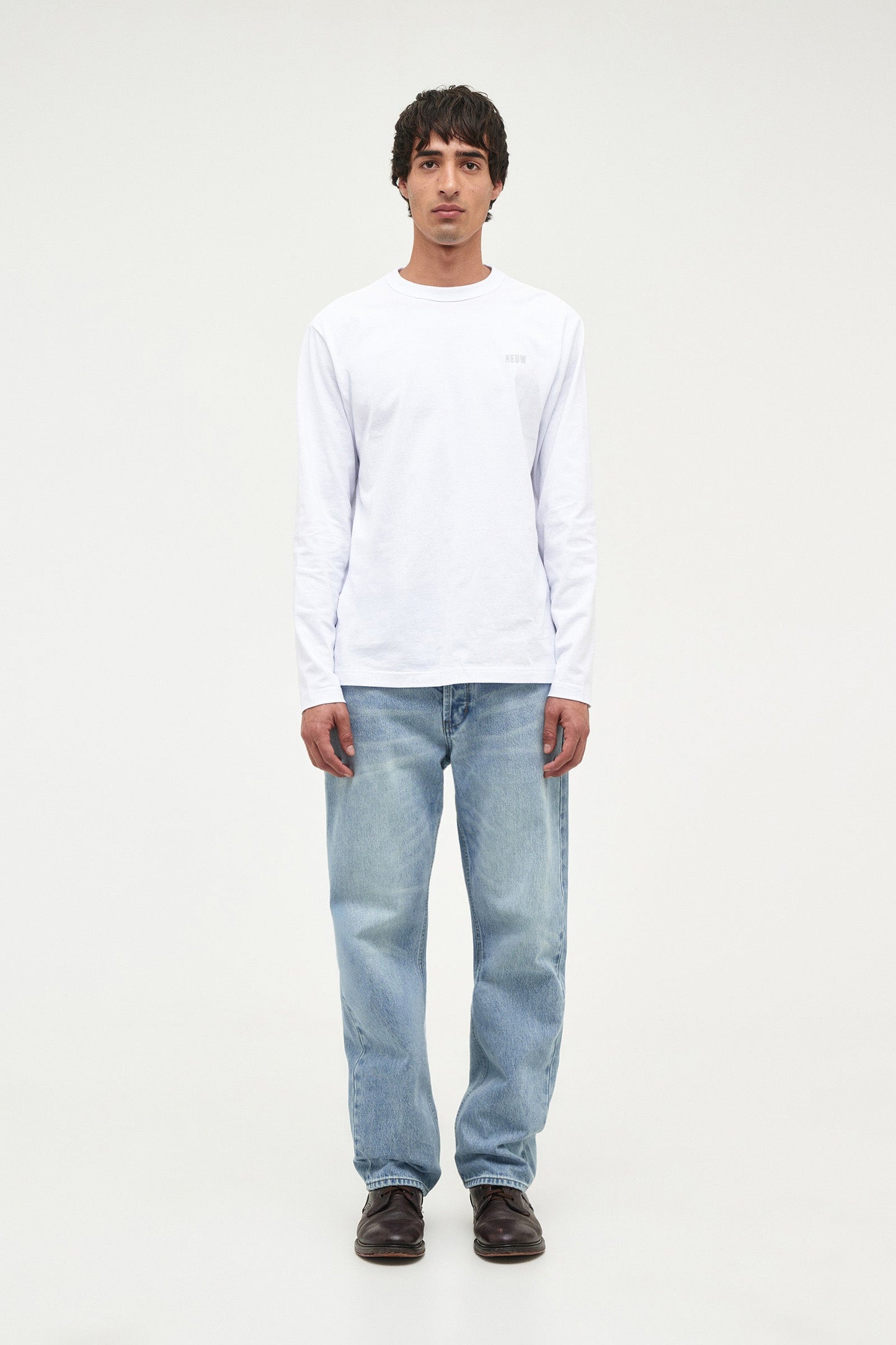 Wordmark Ls Tee -  White