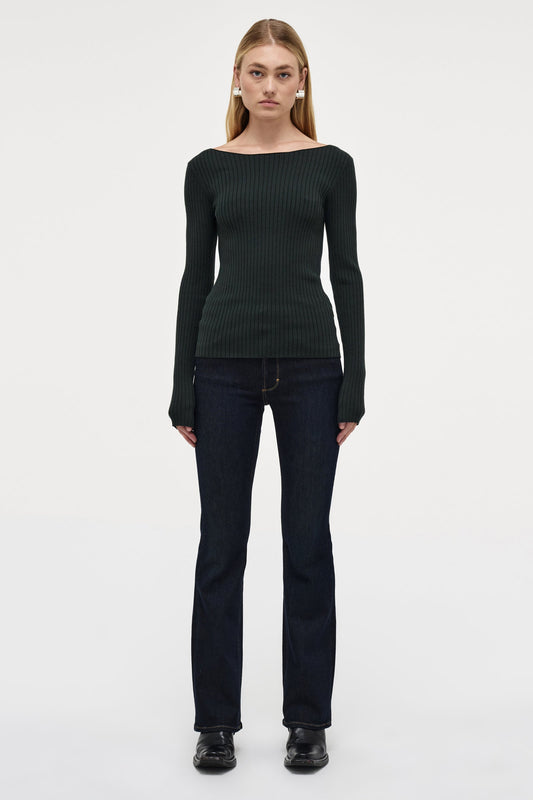 Jamie Knit LS Top - Military