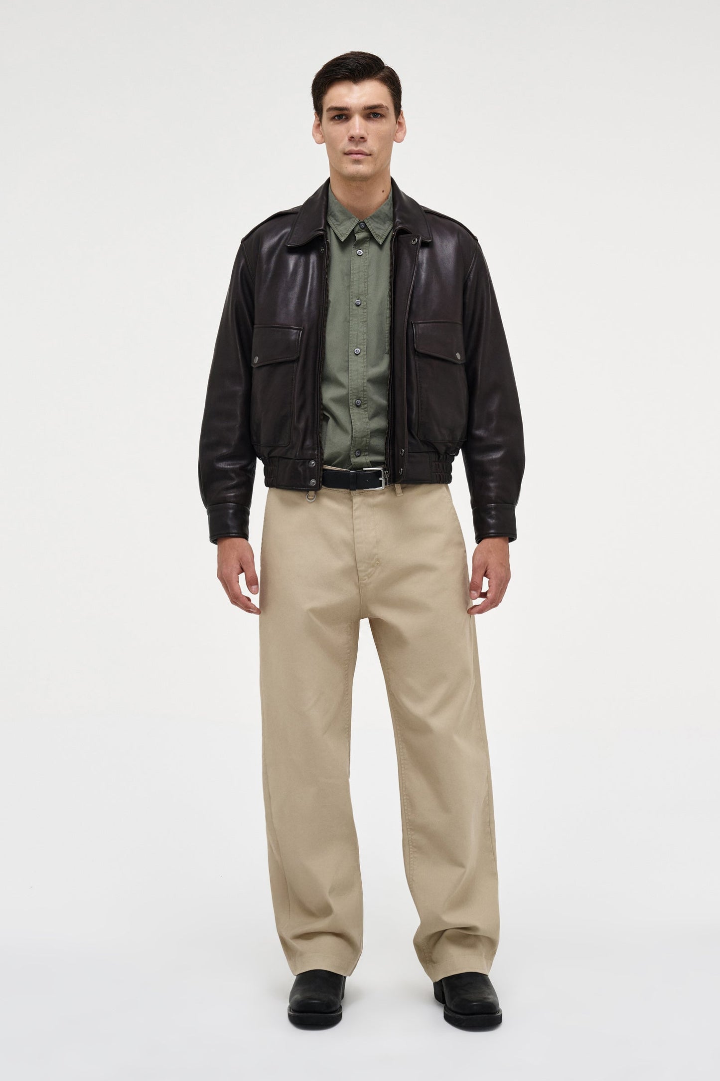 Casablanca Leather Bomber M - Espresso
