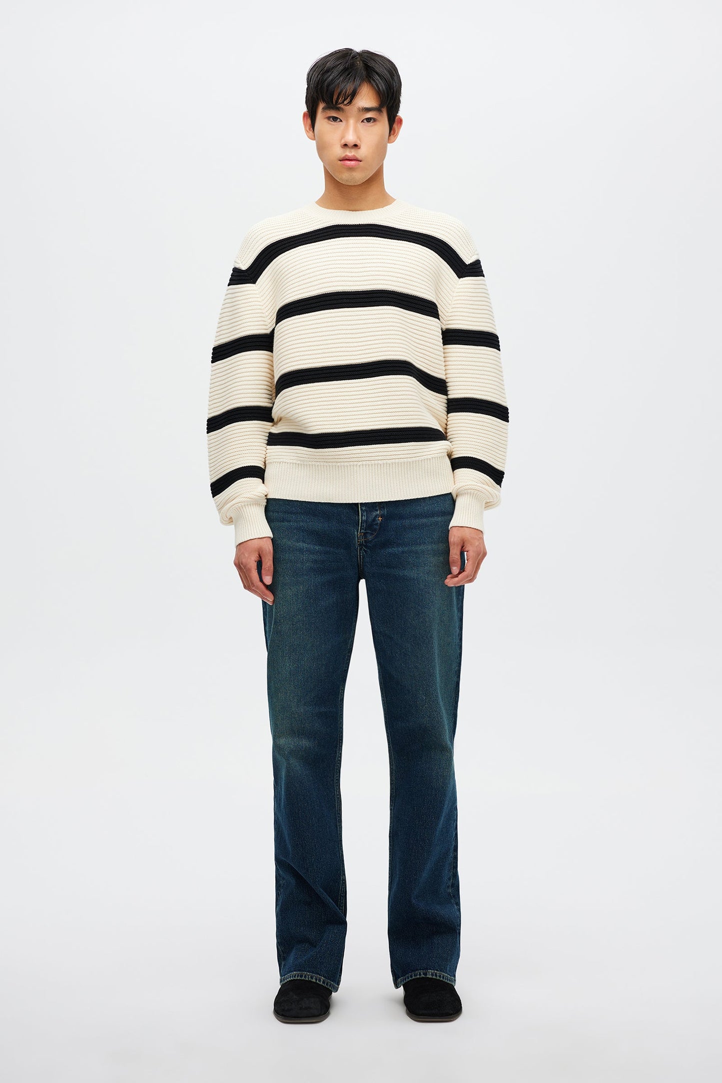 Stripe Knit Crew