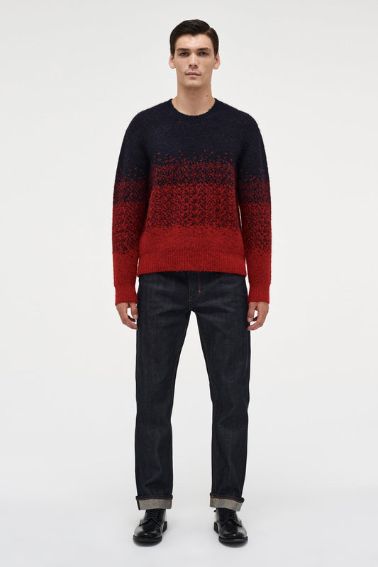 Brushed Ombre Crew Knit