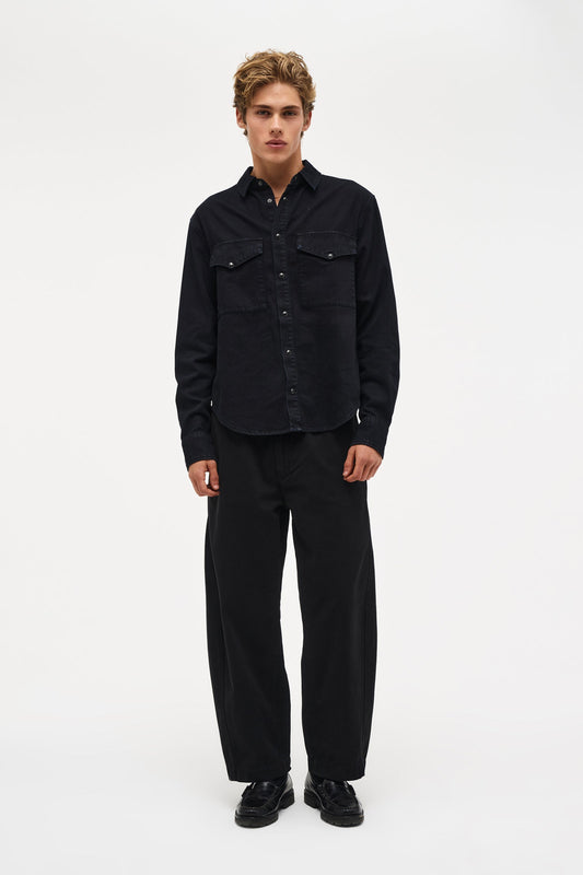M55 Denim Shirt - Overdyed Black