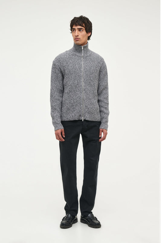Chain Knit Zip Thru