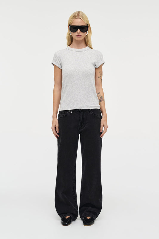 Home Body Tee - Grey Marle