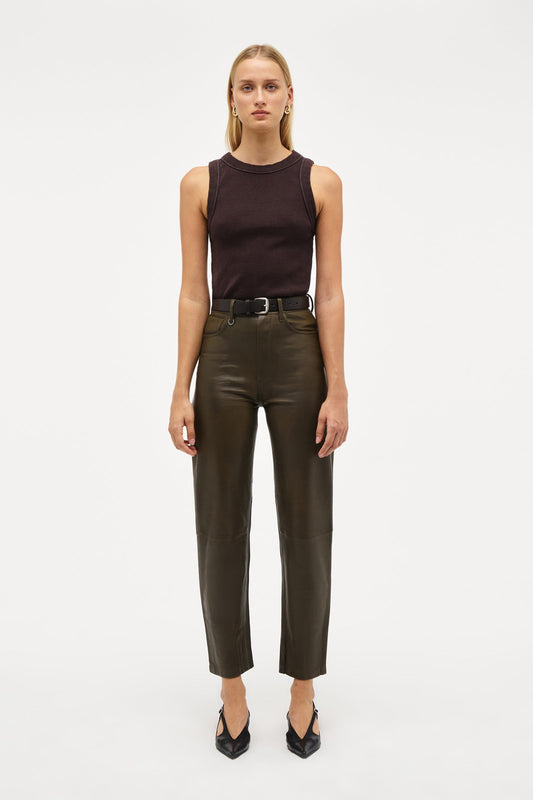 Nico Straight - Kelp Leather