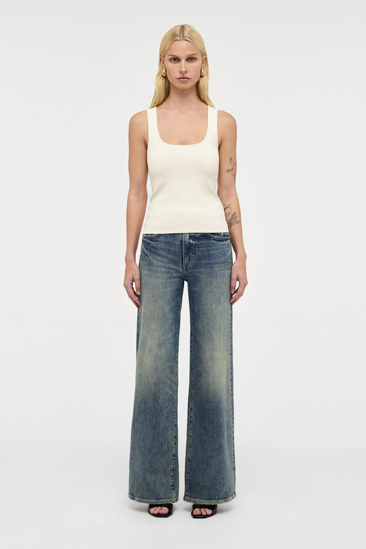 Suki Knit Tank - Cream