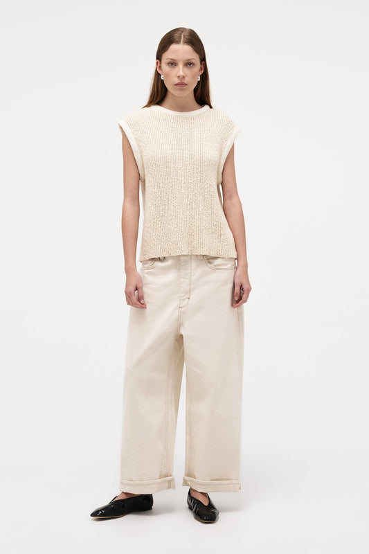 Cecil Knit Top - Cream