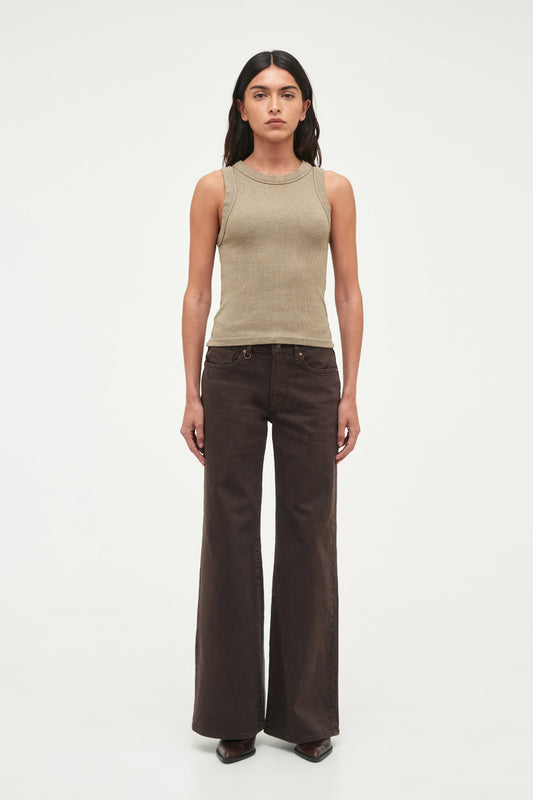 Jonesy Singlet Over Dyed - Worn Sand