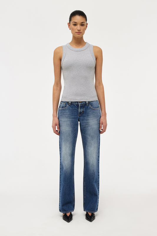 Jonesy Singlet - Grey Marle
