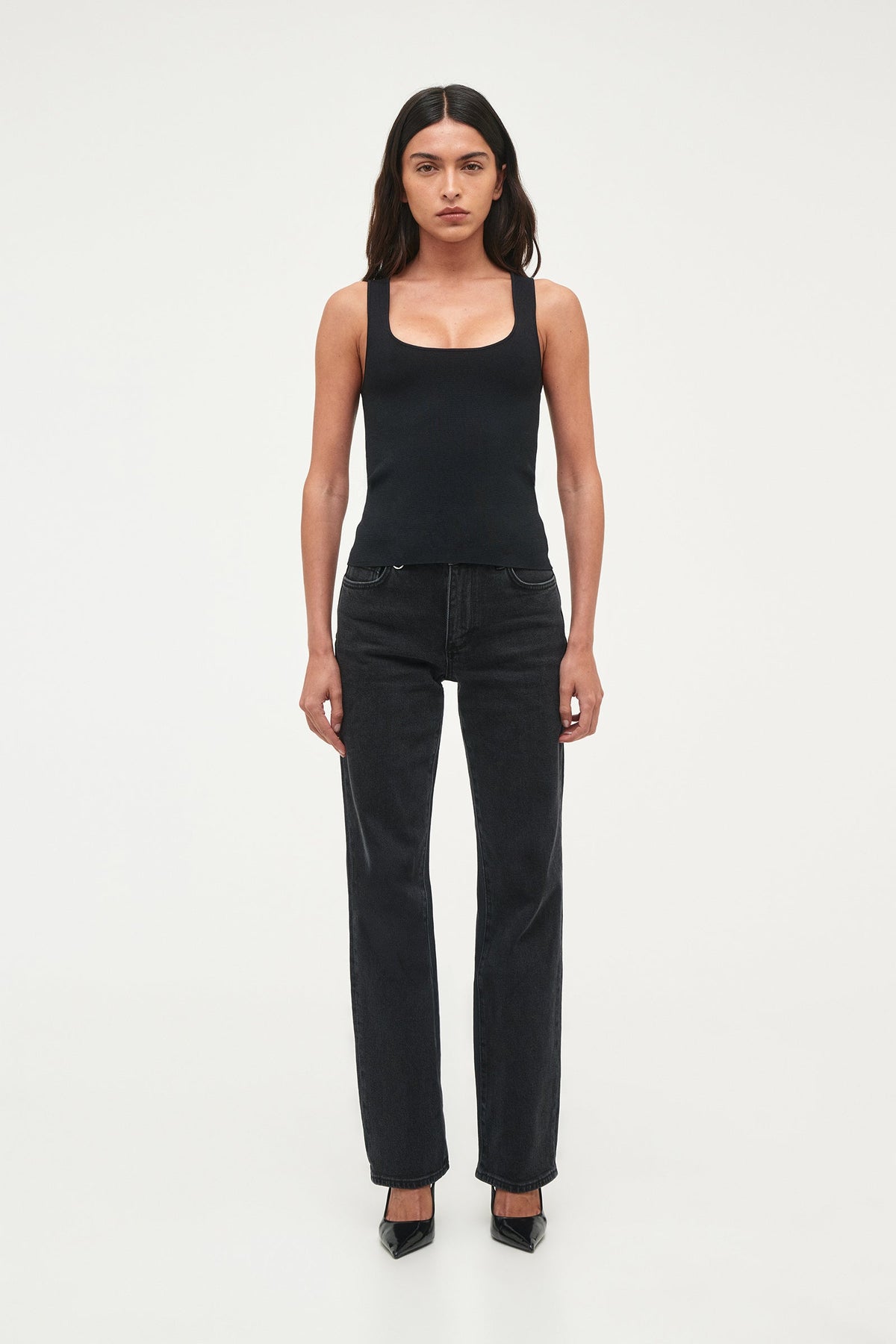 Suki Knit Tank - Black