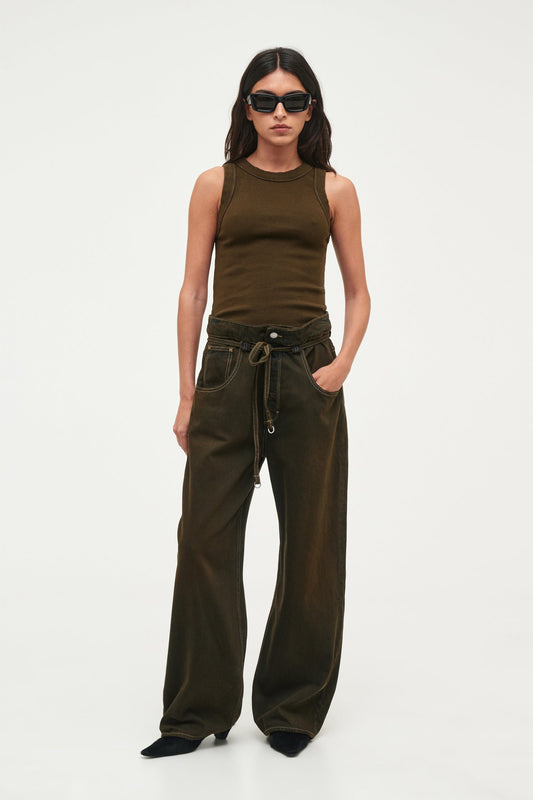 Yoko Baggy Over Dyed - Worn Military
