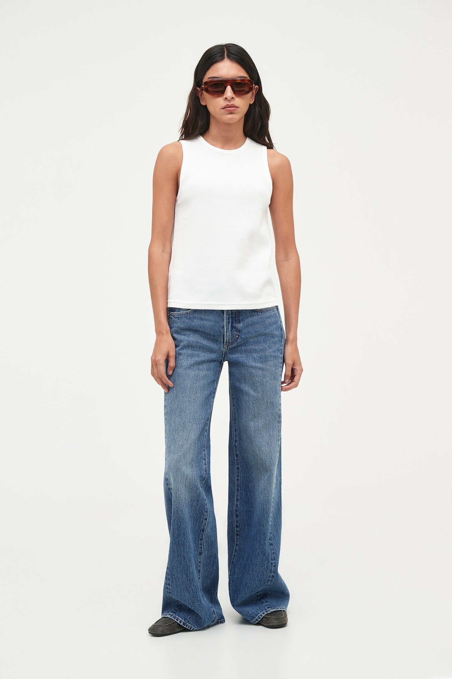 Worn Tank - White