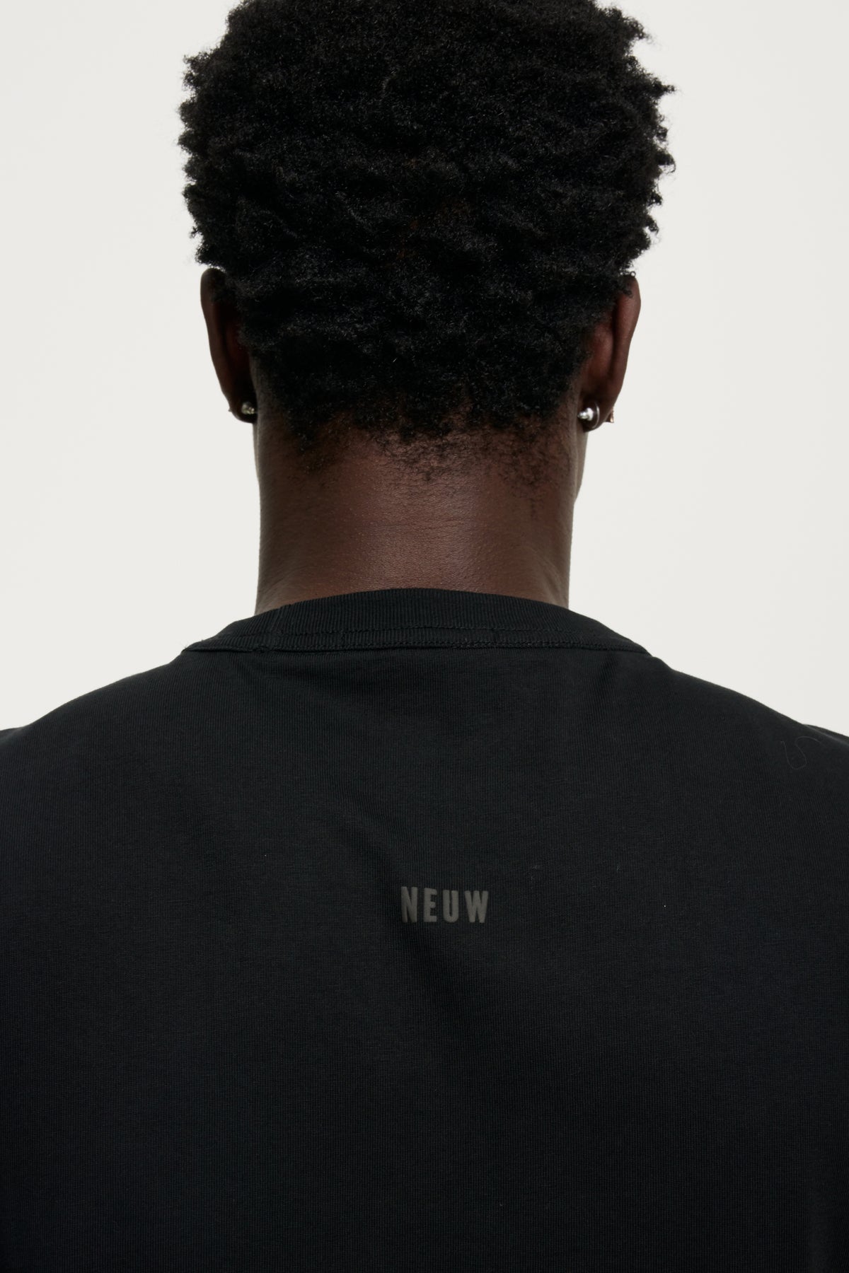 80S Organic Wordmark Tee - Jet Black