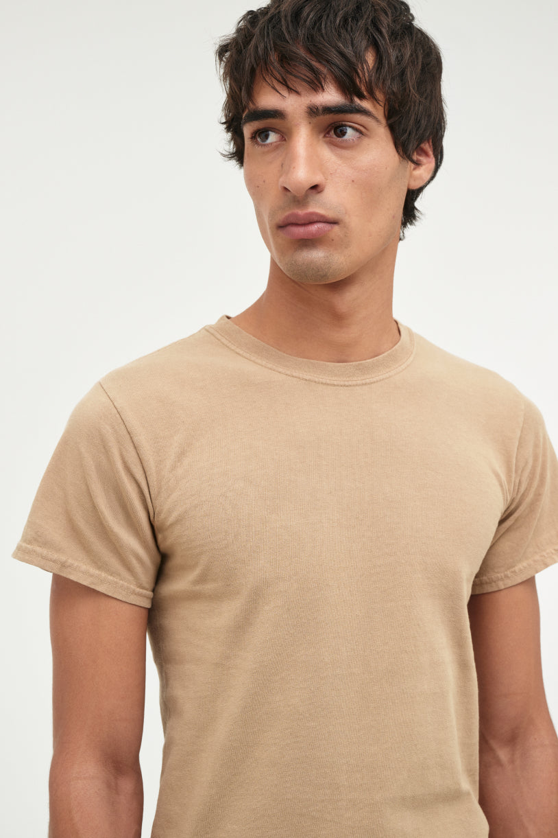 Over Dyed Circular Knit Tee - Worn Sand