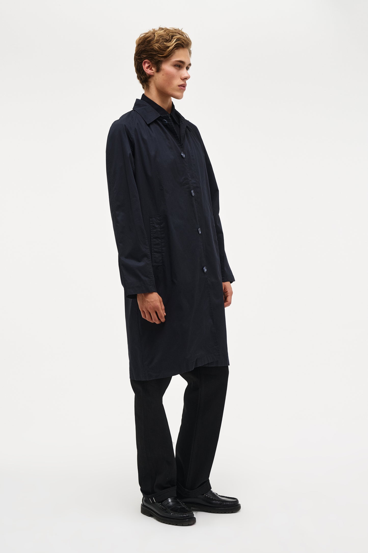 Turner Coat - Waxed Navy
