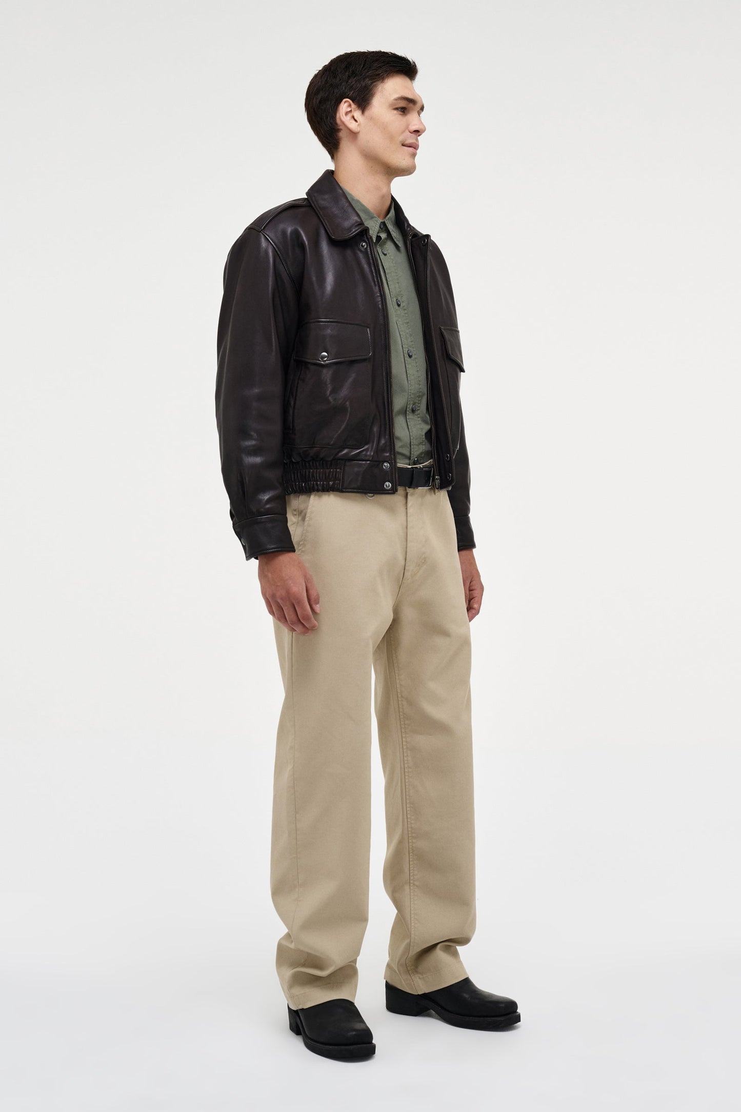 Casablanca Leather Bomber M - Espresso