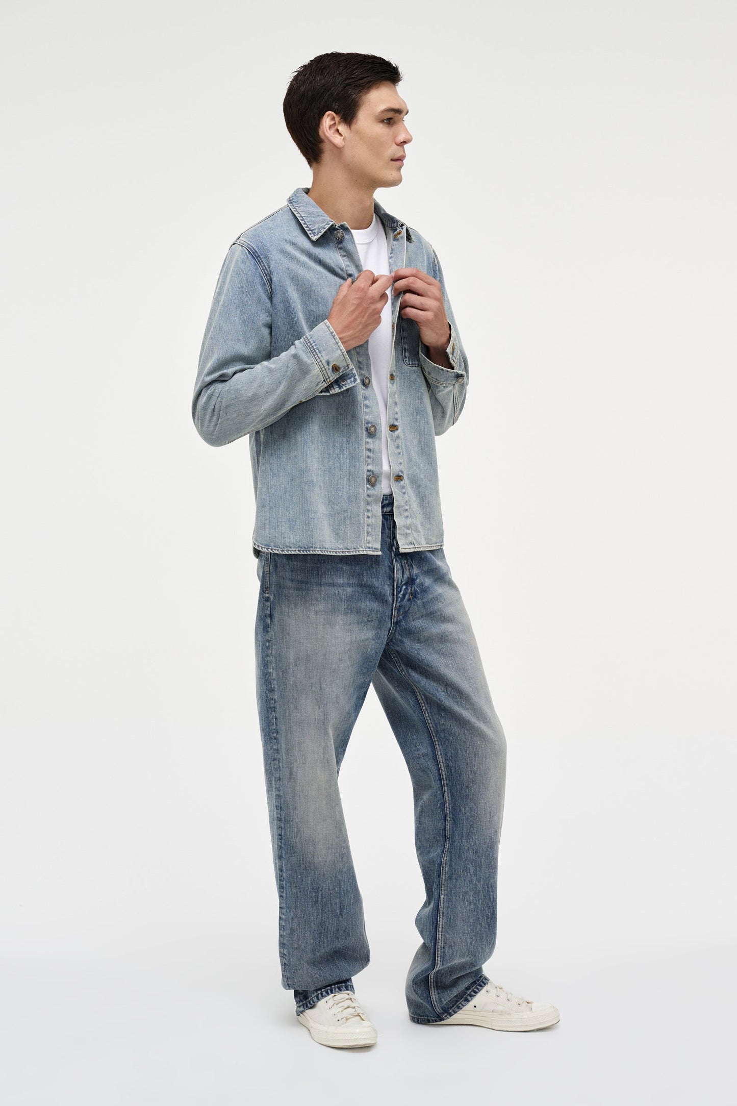 Denim Over Shirt