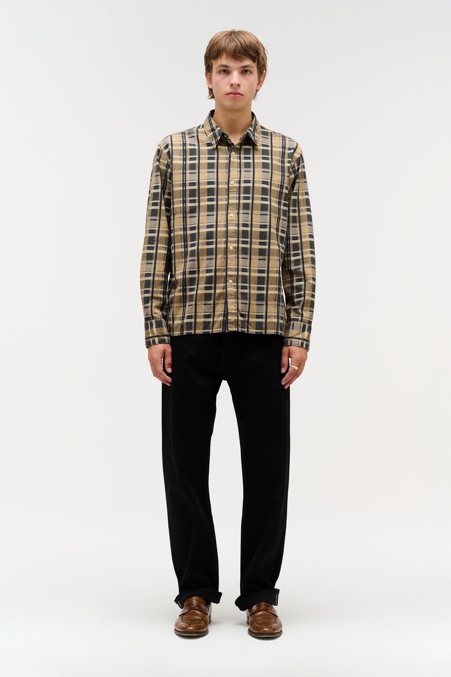 Printed Check Longsleeve Shirt