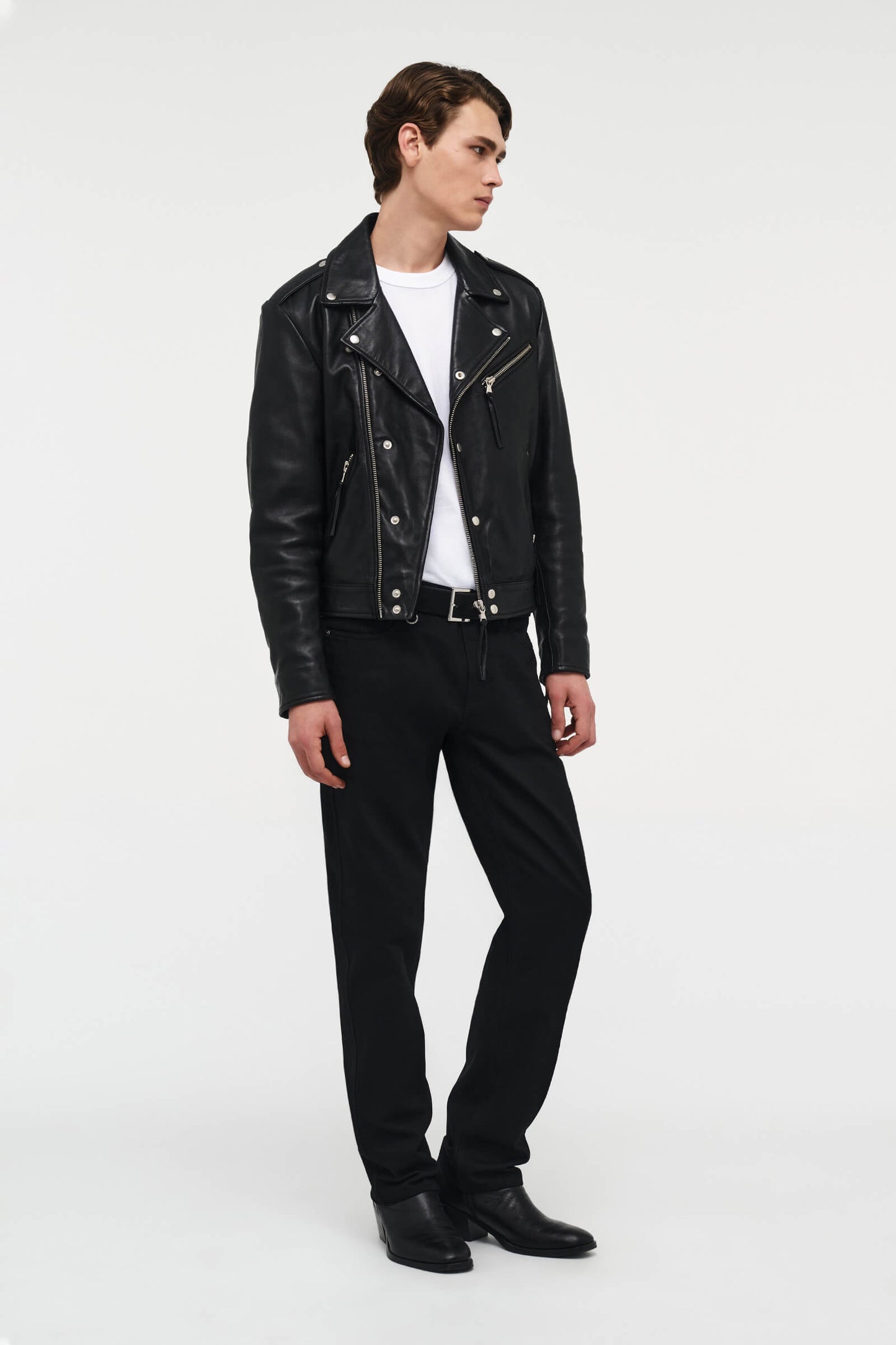 Johnny Leather Biker - Black