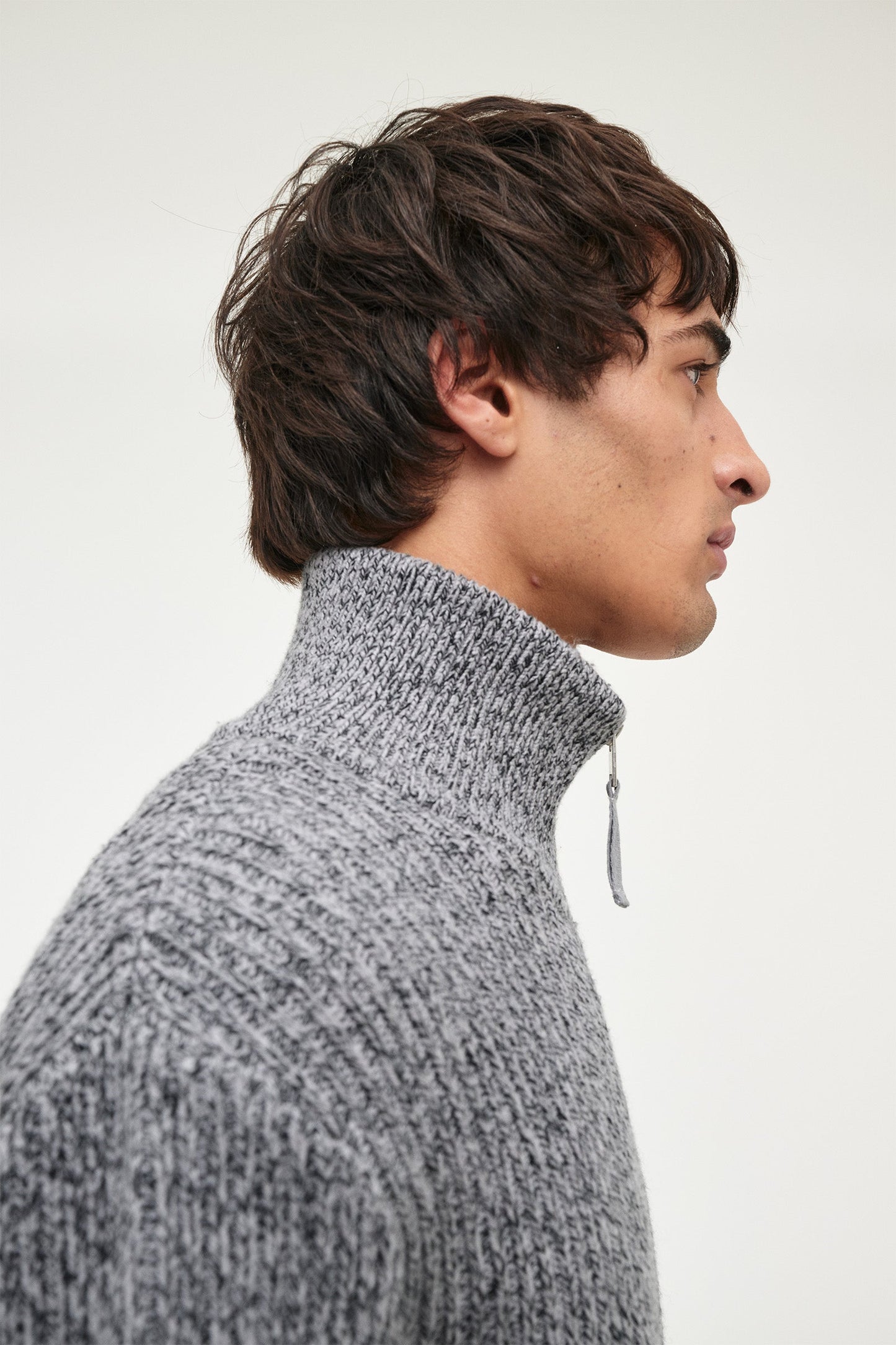 Chain Knit Zip Thru
