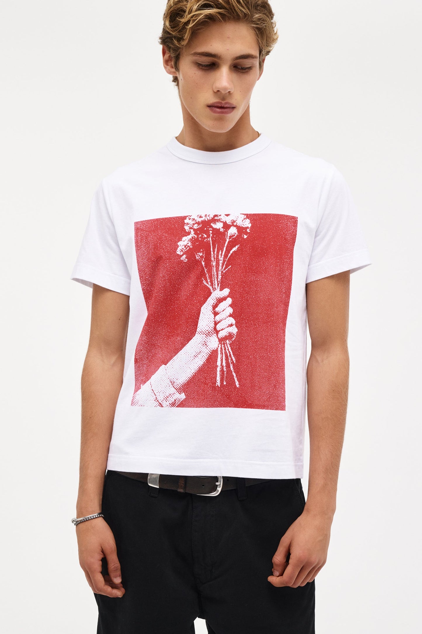 U-NC Blume Tee - White