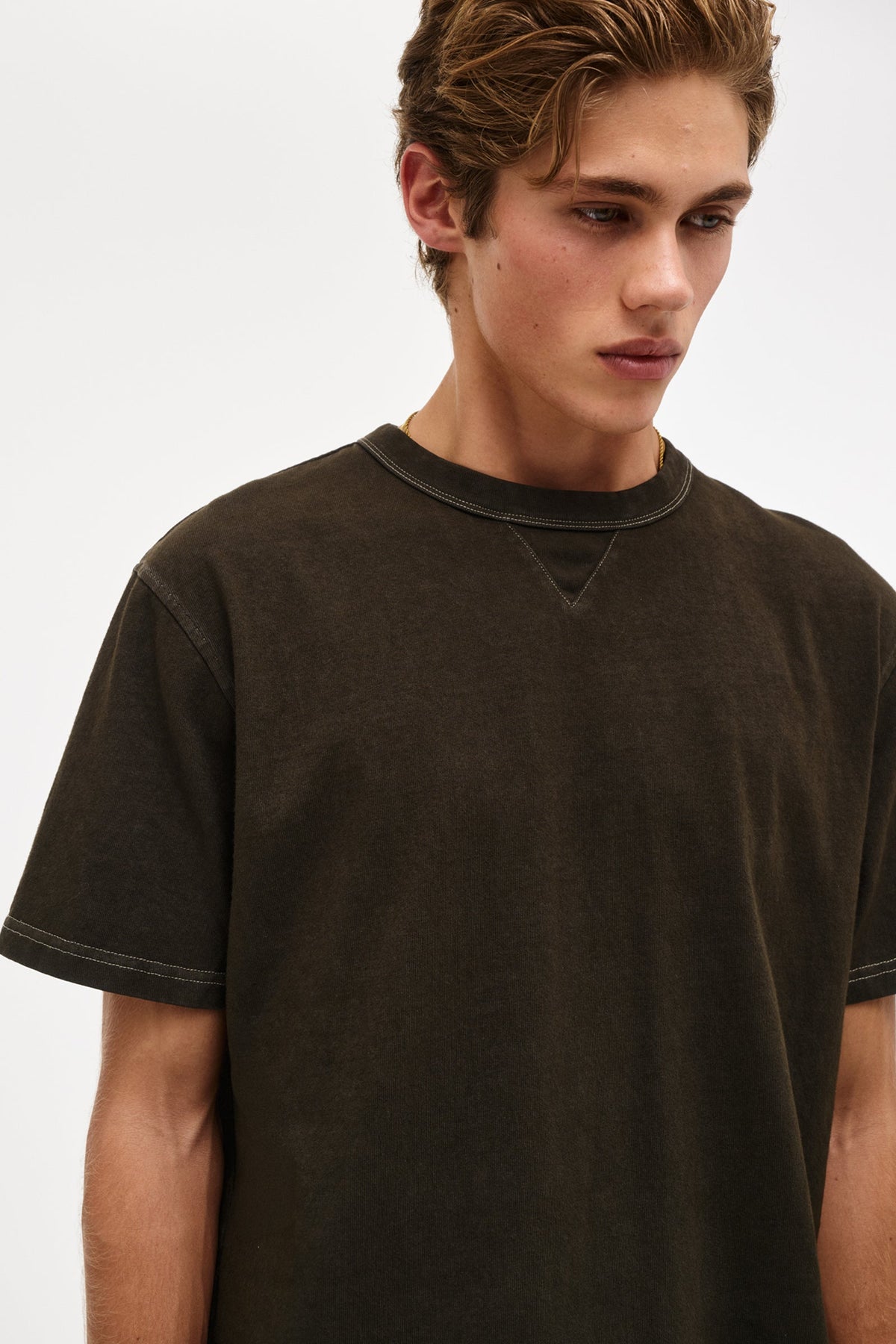 Base Tee  Over Dyed - Worn Military