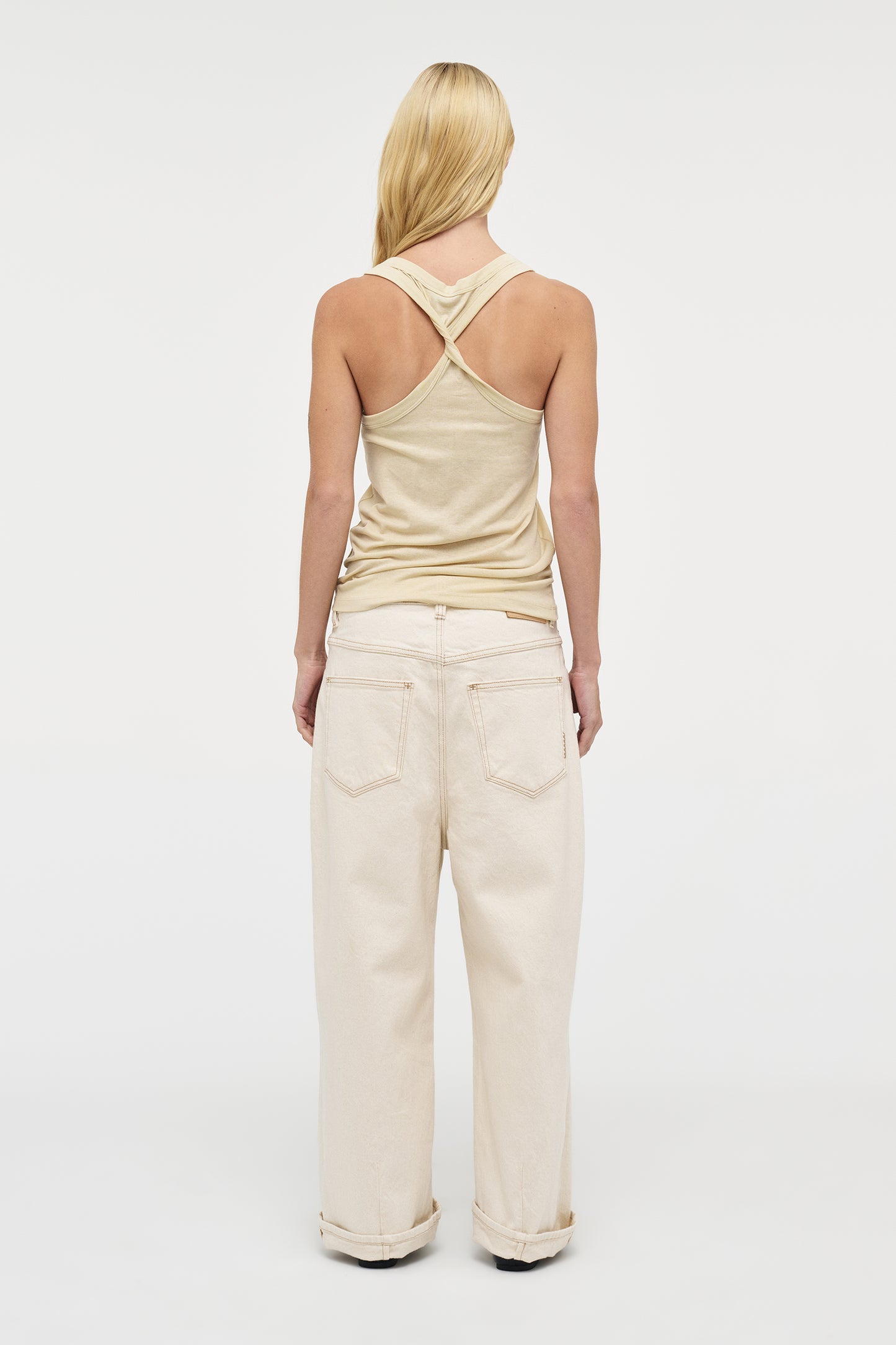 Yoko Baggy Crop - Cream