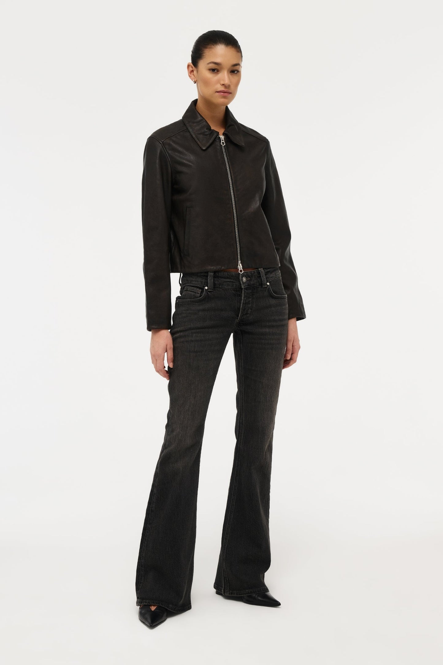 Leather Zip Jacket
