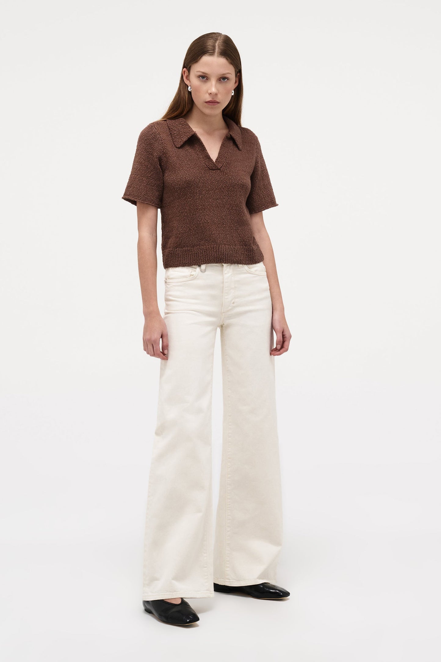 Cecil Knit Polo - Espresso