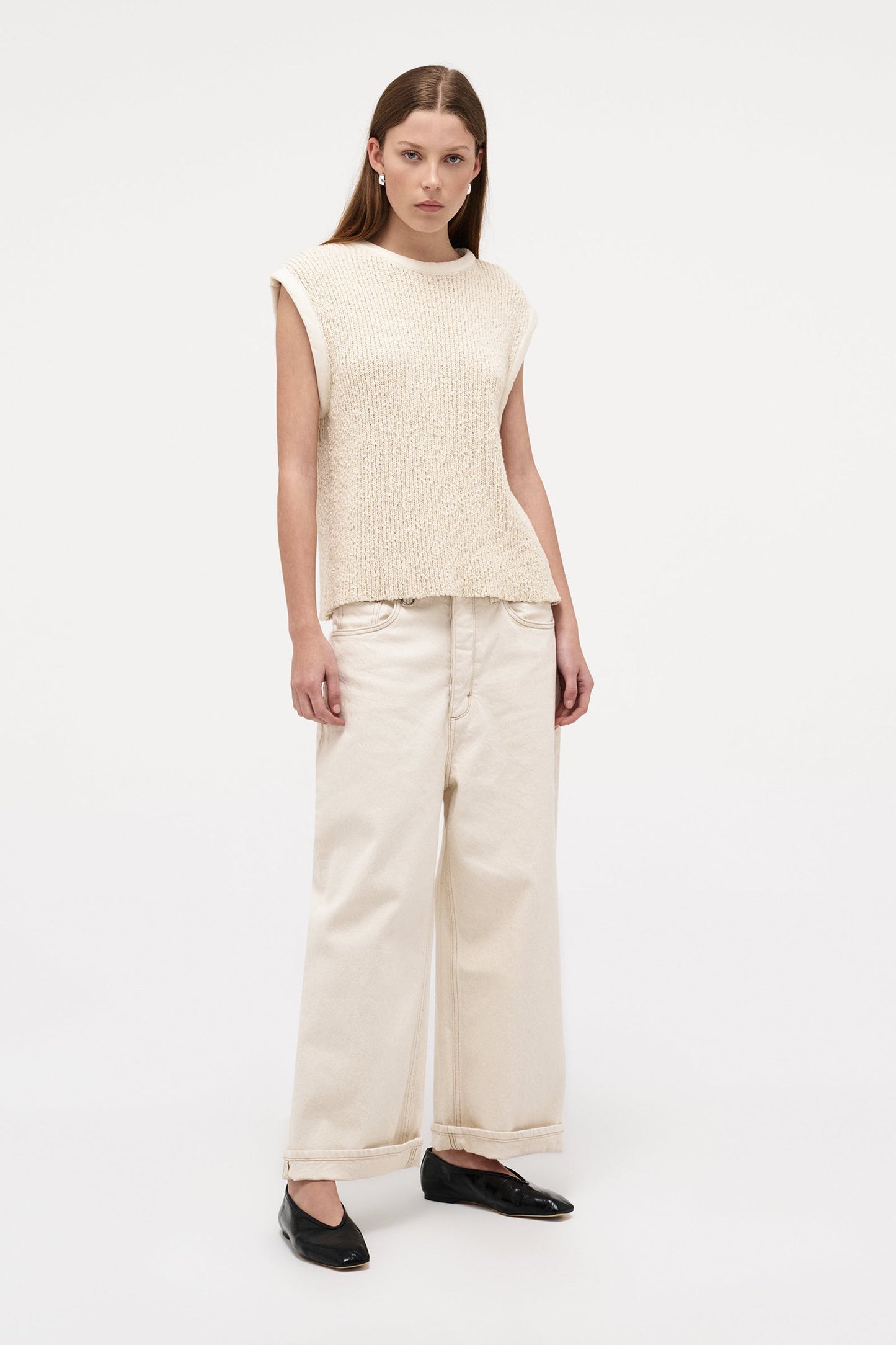 Cecil Knit Top - Cream