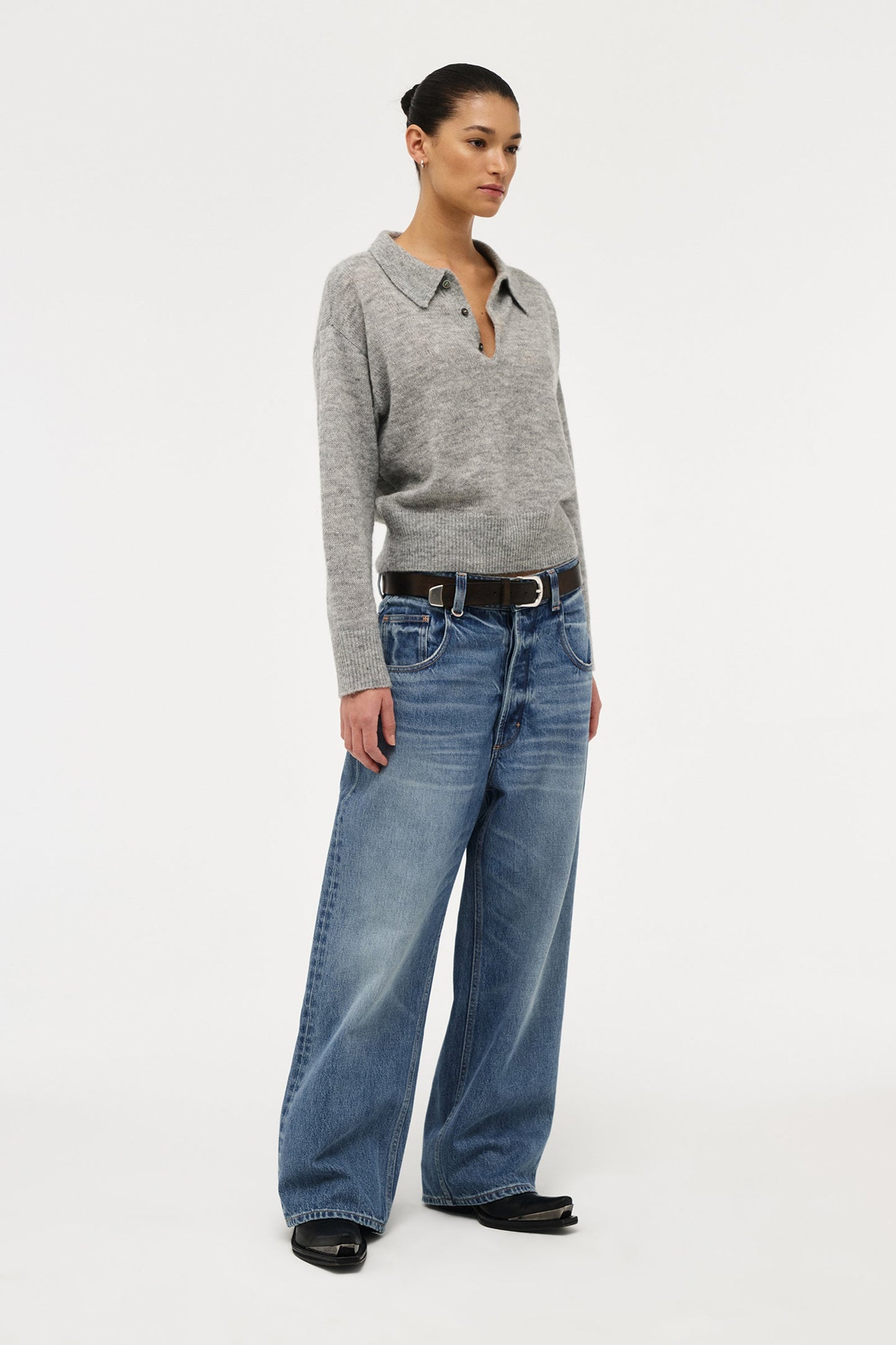 Fine Mohair Wool Polo