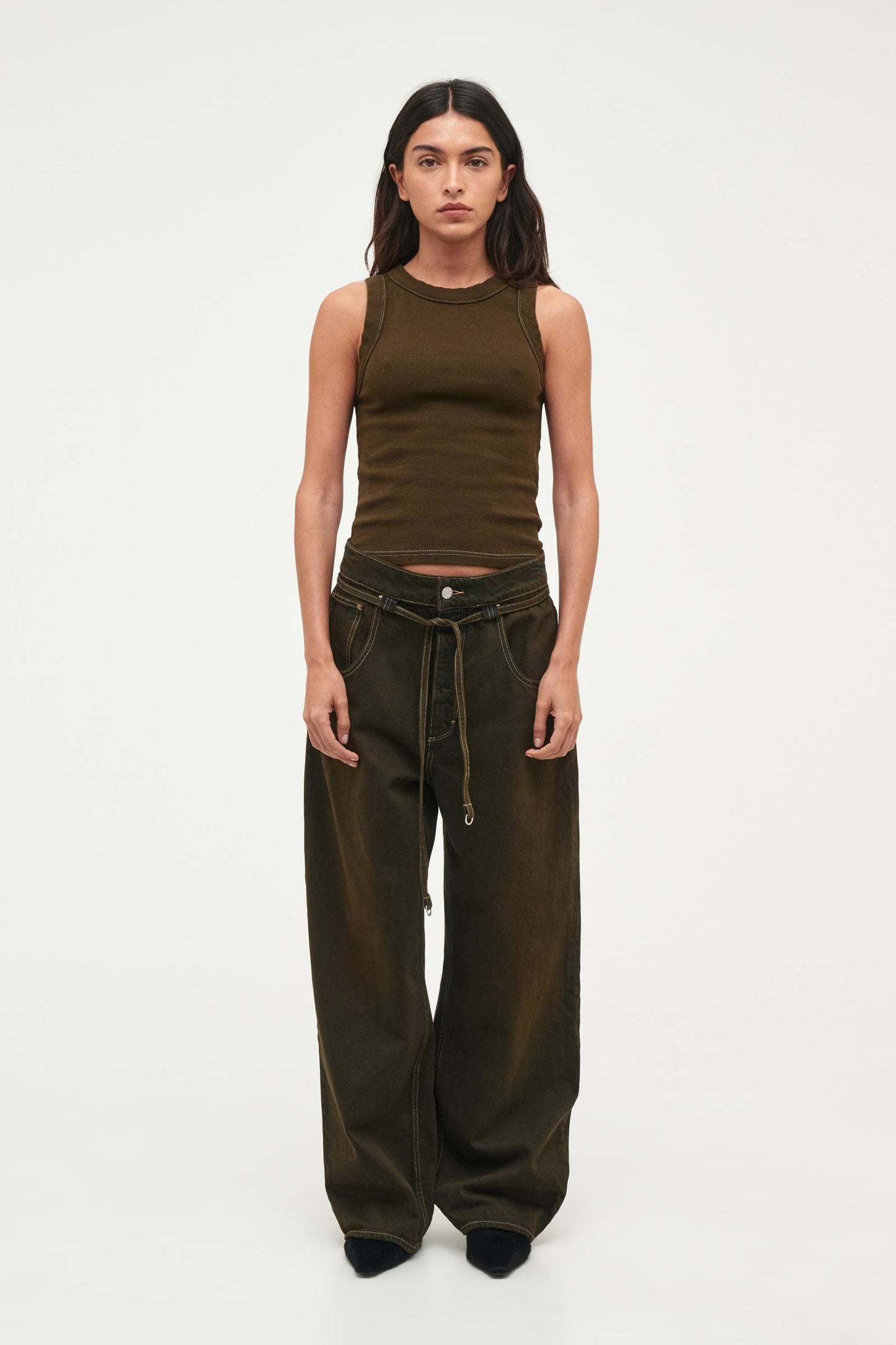 Yoko Baggy Over Dyed - Worn Military