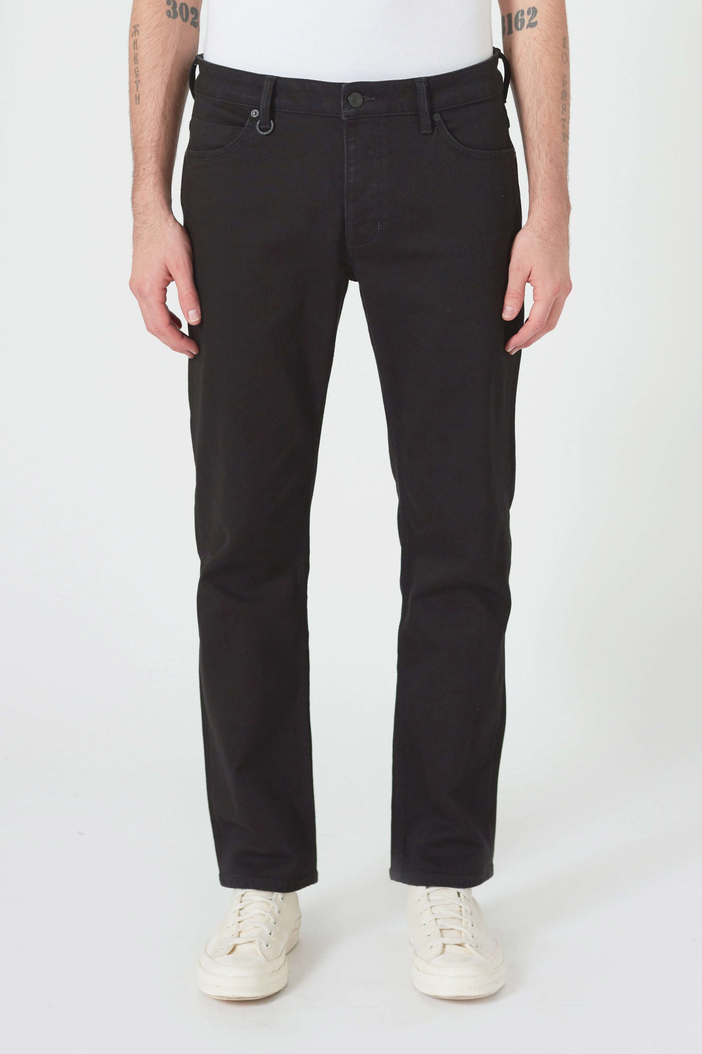 Lou Straight - Perfecto Neuw dark black mens-jeans 