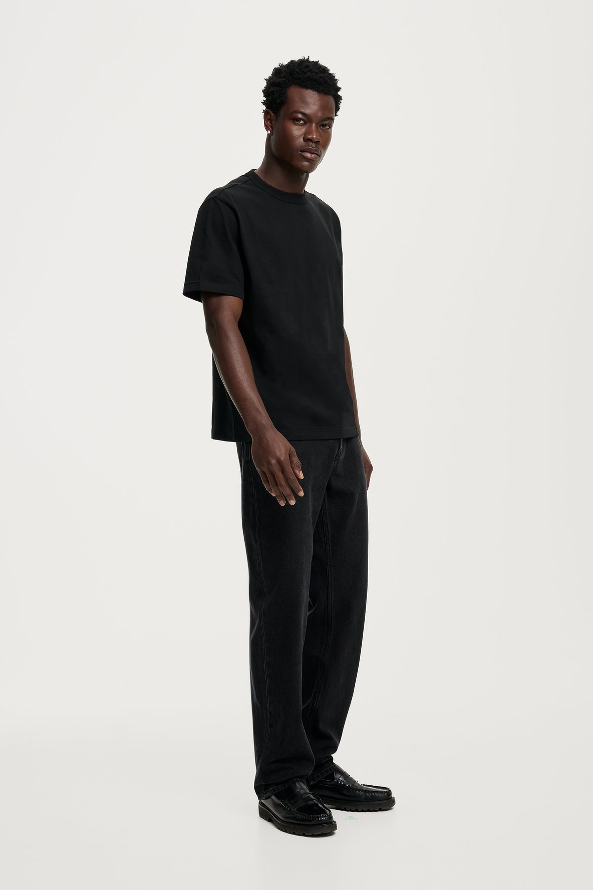 80S Organic Wordmark Tee - Jet Black