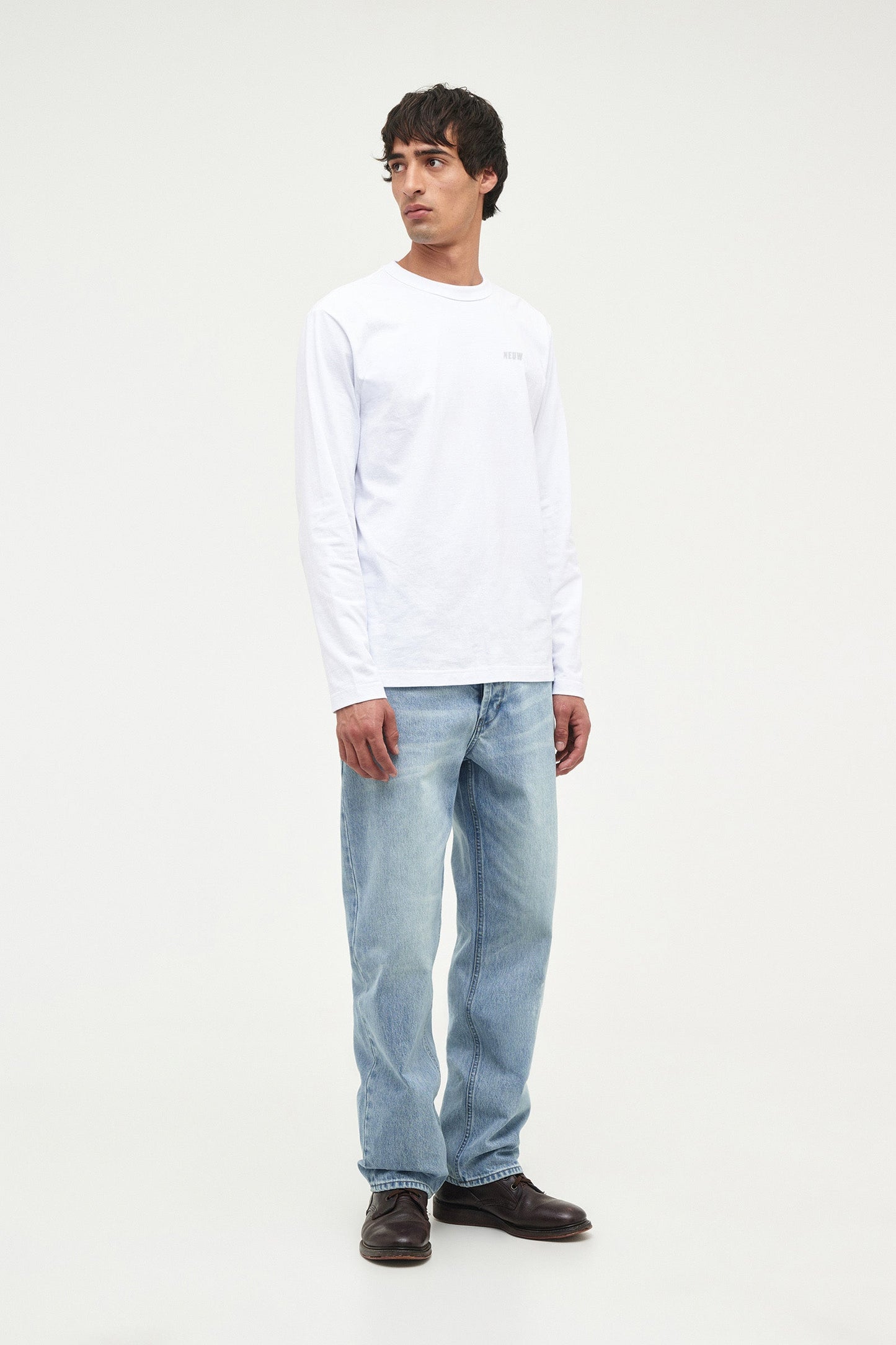 Wordmark Ls Tee -  White